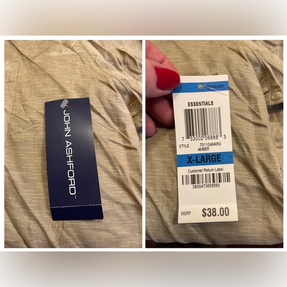 Bundle of Two (2) John Ashford Tropical Shirts, New - Picture 15 of 15